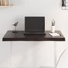vidaXL Tampo de mesa com bordas vivas maci&ccedil;o tratado castanho-escuro
