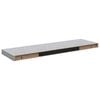 vidaXL Prateleiras de parede 4 pcs 80x23,5x3,8cm MDF cinzento-cimento
