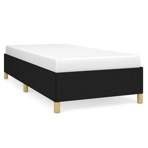 vidaXL Estrutura de cama sem colch&atilde;o 90x200 cm tecido preto
