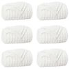 vidaXL Cobertores de Sof&aacute; 6 unid. Branco 240 x 220 cm 8.63 kg L&atilde;