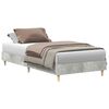 vidaXL Estrutura de cama s/ colch&atilde;o 90x190 cm cinza cimento