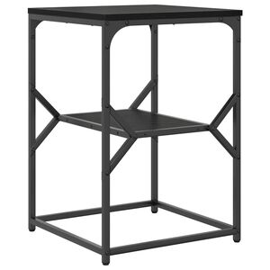 vidaXL Mesa Lateral Carvalho Preto 41 x 40 x 60 cm