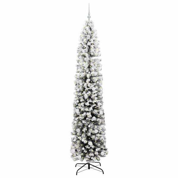 vidaXL &Aacute;rvore de Natal Artificial Verde 240 cm PVC e A&ccedil;o e Pl&aacute;stico