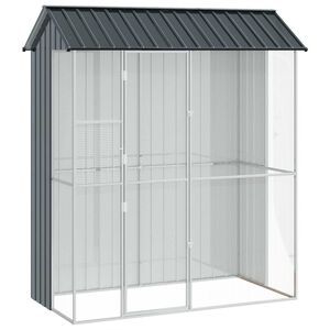 vidaXL Gaiola para P&aacute;ssaros Antracite 215 x 110 x 247 cm