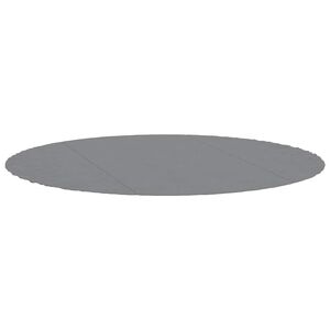 vidaXL Pano para ch&atilde;o de piscinas &Oslash;306 cm poli&eacute;ster geot&ecirc;xtil cinza
