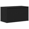 vidaXL Banco de Hall Carvalho Preto 80 x 40 x 45 cm