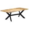 vidaXL Mesa de jantar 200x100x75 cm madeira de mangueira maci&ccedil;a