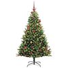 vidaXL &Aacute;rvore de Natal Artificial Articulada 300 LEDs Verde 180 cm
