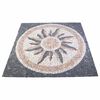 vidaXL Mosaicos com Padr&atilde;o de Sol Multicolor 120 x 120 cm M&aacute;rmore