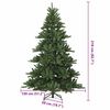 vidaXL &Aacute;rvore de Natal Articulada Artificial Verde 210 cm PVC e A&ccedil;o