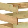 vidaXL Caixa de compostagem ripada 100x100x80 cm pinho impregnado