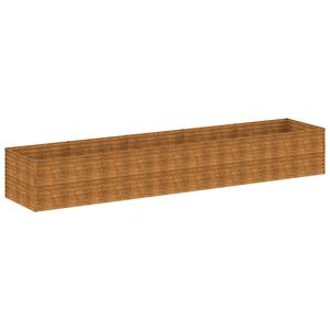 vidaXL Canteiro elevado de jardim 479x100x69 cm a&ccedil;o corten