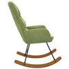 vidaXL Cadeira de baloi&ccedil;o veludo verde-claro