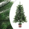vidaXL Árvore Natal artificial pré-iluminada c/ bolas 65 cm verde