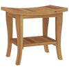vidaXL Mesa de apoio p/ casa de banho madeira de teca maci&ccedil;a