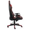vidaXL Cadeira de gaming girat&oacute;ria PVC vermelho