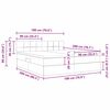 vidaXL Cama com cabeceira Cinzento-acastanhado 180 x 200 cm tecido