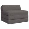 vidaXL Sof&aacute; Cama Dobr&aacute;vel Cinzento-claro 200 x 70 x 10 cm Tecido