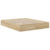 vidaXL Cama com Armazenamento com gaveta Carvalho Sonoma 160 x 200 cm