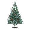 vidaXL Árvore de Natal Artificial com 150 LEDs Verde 150 cm PVC e Aço