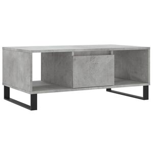 vidaXL Mesa de centro 90x50x36,5 cm derivados madeira cinzento cimento