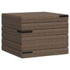 vidaXL Sof&aacute; Cama Dobr&aacute;vel 70 x 67 x 48 cm Cinzento-acastanhado