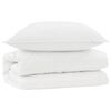 vidaXL Conjunto de Edredom com travesseiro 2 unid. Branco Microfibra