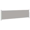 vidaXL Toldo lateral retr&aacute;til para p&aacute;tio 140x500 cm cinzento