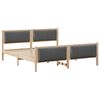 vidaXL Estrutura da Cama Cinza Escuro 180 x 200 cm tecido