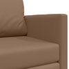 vidaXL Sof&aacute;-Cama 110cm Cappuccino Couro Artificial