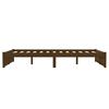 vidaXL Estrutura cama pequena de casal 120x190 cm madeira castanho-mel