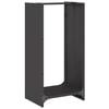 vidaXL Suporte para lenha 40x30x80 cm a&ccedil;o laminado a frio preto