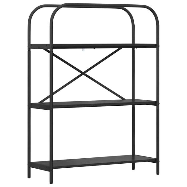 vidaXL Estante Carvalho Preto 80 x 30 x 109 cm Madeira processada