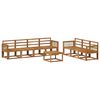 vidaXL Conjunto de Sof&aacute;s para Exterior 8 pcs Natural