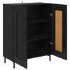 vidaXL Buffet Carvalho Preto 69,5 x 34 x 90 cm