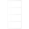 vidaXL Porta deslizante em vidro ESG e alum&iacute;nio 102,5x205 cm branco