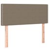 vidaXL Cama box spring colch&atilde;o/LED 120x190cm tecido cinza-acastanhado