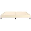 vidaXL Estrutura de cama 160x200 cm couro artificial cor crème