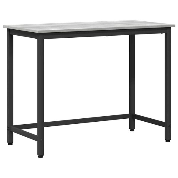 vidaXL mesa Cinza Sonoma 80 x 50 x 76,5 cm Madeira de Engenharia e A&ccedil;o