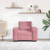 vidaXL Poltrona 100x78x84 cm veludo rosa