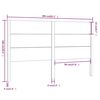 vidaXL Cabeceira de cama 206x4x100 cm pinho maci&ccedil;o preto