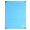 vidaXL Toalha de piquenique com estacas 205x155 cm azul