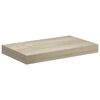 vidaXL Prateleira de parede suspensa 40x23,5x3,8 cm MDF cor carvalho