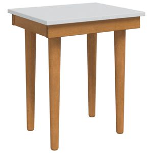 vidaxl Banco de Maquiagem FAUSKE Branco 40 x 33 x 45 cm