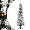vidaXL &Aacute;rvore de Natal Artificial Branco 240 cm PVC, Metal e Pl&aacute;stico