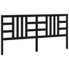 vidaXL Cabeceira de cama 206x4x100 cm pinho maci&ccedil;o preto