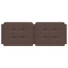 vidaXL Almofad&atilde;o de cabeceira Zadar 120 cm couro artificial castanho