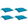 vidaXL Almofad&otilde;es de cadeira 4 pcs 40x40x7 cm tecido oxford azul-claro