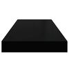 vidaXL Prateleiras de parede suspensas 2 pcs 60x23,5x3,8 cm MDF preto
