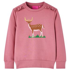 vidaXL Sweatshirt para crian&ccedil;a cor framboesa 92
